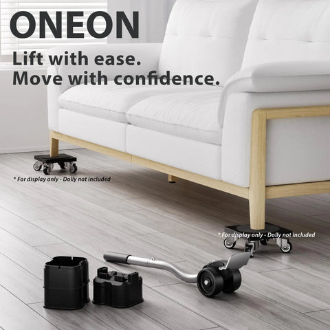 Lengthening Furniture Lifter Tool With Height Adjustable Base For Easy Moving Of Heavy Furniture Up To 660 Lbs under sofa