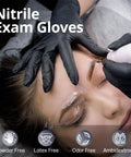 Professional Black Nitrile Gloves With A Slick Grip And Slam Dunk Comfort For Food Prep And Salon Grind Disposable Latex Free Powder Free Non Sterile 1000 Ct Xl Case For Real Deal Professionals during beauty treatment.