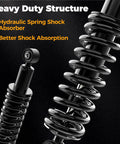 Close-up of Golf Cart Rear Shock Absorber Kit For Yamaha G29 Drive Gas And Electric Models 2007 To 2016 Two Pack Beefy Heavy Duty Shocks