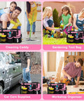 Wearable Cleaning Caddy Bag In Pink With Adjustable Straps And Divider 14 Inch Cleaning Supplies Organizer For Housekeepers And Cleaners Water Resistant Nylon Large Capacity For Easy On The Go Organization, pink caddy for cleaning