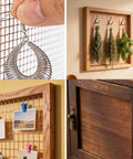 DIY Copper Mesh Jewelry Organizer Sheet 8.2 By 11.8 Inches 18 Mesh Earring Display Grid for Picture Frames and Wall Decor