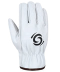 Beefy Goat Skin Leather Work Gloves Pack Of 12 Pairs For Men And Women Cut Resistant 1 mm Thick Leather with logo