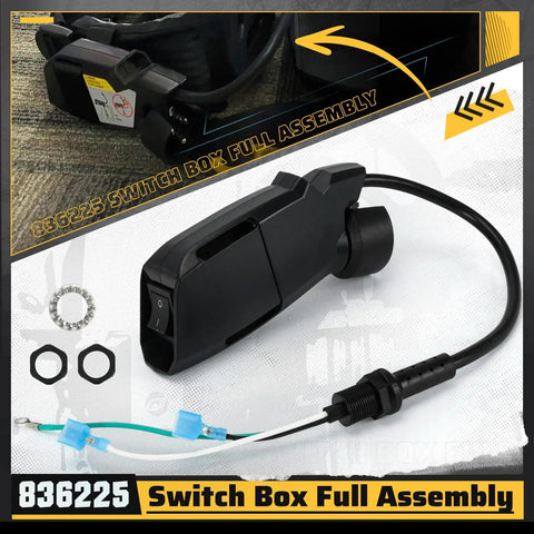 Switch Box Full Assembly Replacement for ProTeam Super Coach Pro 6 and Pro 10 Backpack Vacuums with cords, Part 836225