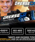 GreaseCo HeavyDuty wheel bearing grease 1 lb tub; red lithium-based, multi-purpose high-temp lubricant