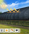 Heavy Duty Shade Cloth 80 To 90 Percent Sunblock Netting With Grommets 5x10 Feet covering greenhouse, outdoor shade protection