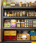 40 Inch Wide Garage Shelving Unit With Heavy Duty Steel Panels, 2000 Lb Capacity, 57 Inch Tall Industrial Shelving For Basement, Shed Or Warehouse Storage, Durable 4 Rib Shelves holding pantry jars and crates
