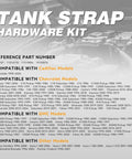 Chevy GMC Fuel Tank Strap Bolts And Nuts Hardware Kit For Silverado Tahoe Suburban Equinox Traverse Malibu Colorado Camaro