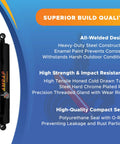 Heavy Duty 2x4 Hydraulic Cylinder With 2 Inch Bore And 4 Inch Stroke Double Acting Welded Cross Tube 3500 PSI Rating