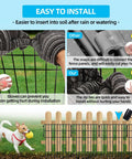 Installation guide for Dog Dig Fence Barrier Kit With 25 Panels, 17 Inch High By 27 Feet Long, One And A Quarter Inch Gap.