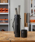 Slick Jhknnk Moisture Proof Welding Rod Storage Tube For Electrodes With Locking Lid, black insulated tube with welding rods.