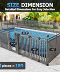Removable Pool Fence 36Ft By 40In, 14 Panels And 2 Gates, In-Ground Safety Barrier For Pets around a pool