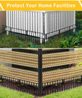 No Dig Yard Fence Border Kit 10 Pcs Upgraded One Point Two Six Inch Gap Decorative Fence For Rabbits And Dogs installed on garden