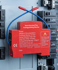 Automatic Vehicle Fire Extinguisher Set For Cars Trucks And Rvs Featuring Smart Temperature Activation mounted on a circuit panel.