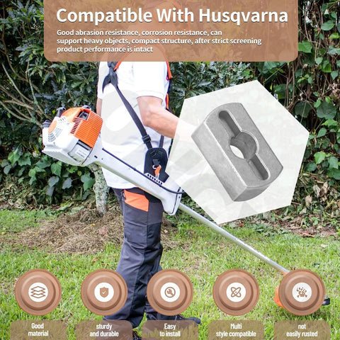 Heavy Duty Transmission Driven Tool For Husqvarna RS800 And GT79252 587086501 Universal Fit in outdoor use demonstration.