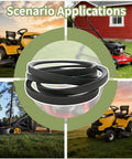 Heavy Duty Lawn Mower Drive Belt One Half Inch By Forty Three Point Five Inch Fits Cub Cadet MTD Troy Bilt