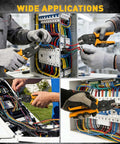 Technician using ratcheting crimp tool from 2020 Piece XH 2.54mm Connector Kit With Ratcheting Crimping Tool for wiring projects