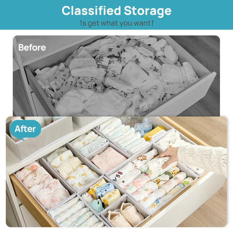 Sweet Solid Everyday Foldable Fabric Baby Clothes Organizer Collection Featuring Spacious Drawers For Easy Nursery Stashing Diapers Outfits And Mini Kiddo Gear