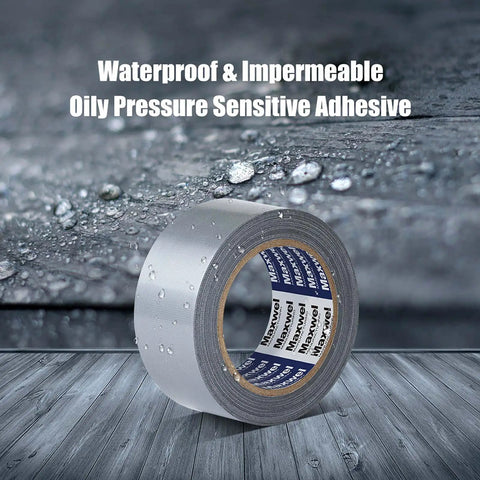 Heavy Duty Waterproof Duct Tape 1.88 Inch By 35 Yards Silver Roll With Strong Adhesive For Home Repairs, Carpet Binding, Bundling, No Residue, Tearable, All Purpose Tape For Indoor And Outdoor Use