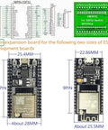 ESP32 DIN Rail Expansion Board With 30 And 38 Pin Connectors For Easy Plug And Play Industrial IoT On 35mm Rail Mount, 38-pin board