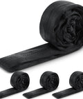 4 Pack 6.6 Ft Endless Round Polyester Lifting Straps For Hoist Rigging Slings Black Heavy Duty Great For Lifting Towing Moving Heavy Cargo