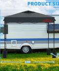 10x10 Pop Up Canopy With Sidewalls For Parties And Events, Easy Up Instant Setup, Heavy Duty Outdoor Tent, weather-ready tent dimensions