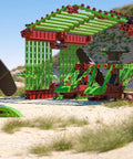 80 Piece Solar Construction Kit Lets Kids Build A Helicopter Air Boat Or Fan With A Solar Rotor Powering The Propeller While Teaching Renewable Energy In A Fun STEM Hands On Way. Solar STEM kit with helicopter and fan models on a beach