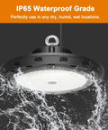 100W LED High Bay Light With 15,000 Lumens 5000K Daylight Dope Brightness 400W MH Or HPS Equivalence waterproof