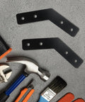 4 Pack 135 Degree Angle Brackets 60x60x16mm Carbon Steel Mending Plates Black Corner Braces Built Tough For Truss And Frame Reinforcement