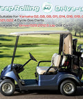 Golf cart on a course suitable for Yamaha G2 G8 G11 G14 G16 G20 G21 G22 G29 4 cycle gas carts replacement belt