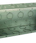Six Gang Masonry Box Deep Three And One Half Inches With 134.8 Cu In Capacity For Concrete Block Walls Gray Nongangable Electrical Box Ideal For Recessed Wiring And Surface Mount Installations