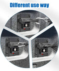 Close-up of Ford F150 F250 F350 Bed Tie Down Anchors Kit installed, featuring removable bed cleats with keys, fits 2015-2026 models.