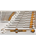 Amps Up Your Workshop Setup With This Badass 132 Piece Mechanics Kit Featuring Smooth Shifting 120xp Ratchets And Hi Viz Sae Metric Wrenches For 14 38 And 12 Inch Drives In Rugged Foam Trays with organized wrenches and tool tray.