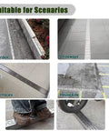Heavy Duty 304 Stainless Steel Trench Drainage System Kit for driveways, courtyards, lawns, paths with hidden grate installed outside.