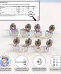 Legit Hella Comfortable Titanium Flat Back Screw On Stud Earrings For Men And Women with cubic zirconia in a pack of four sizes.