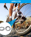 Bike Ball Crank Bearing 38mm 7 Balls 4 Pack Stainless Steel Bicycle Bearings Replacement Front And Rear Parts For Bike Repairs Silver Get Your Ride Rolling applied to mountain bicycle close-up with cyclist outdoors