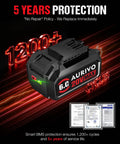 Heavy Duty 6.0Ah 20 Volt Lithium Ion Replacement Battery Designed For Skil Cordless Power Tools Drill Driver And Hammer Ultra Rock Solid Badass Job Site Workhorse with smart protection features.