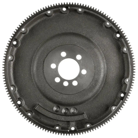 Heavy Duty Clutch Flywheel For Chevy Camaro And Pontiac Firebird Fits Manual V8 5 Liter Engines 1979 Through 1992, 12.88 inch OD, black metal.