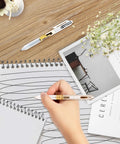 12 Pack 0.5mm Gel Pens Retractable Black Ink Set For Smooth Quick Dry Writing No Smudge Bold Fine Point Ideal For Office School Journaling Sketching Japanese Style Gel Pens For Everyday Note Taking on spiral notebook