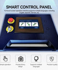 Smart control panel with touch screen for the Straight Up Badass 3000W Double Wobble Laser Welder Machine.