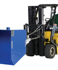 Heavy Duty Low Profile Self Dumping Hopper Rated At Six Thousand Pounds for fast forklift transfer attached to forklift.