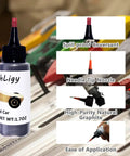 1.7OZ Graphite Powder for Pinewood Derby Cars Premium Dry Lubricant With Pointed Applicator next to derby track
