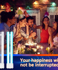 4 Pack 8.6 Inch 18W H Shaped Bug Zapper Replacement Bulbs With 4 Pin Base beside party setting at night