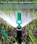 2 Pack Sprinkler Adjustment Tool For Hunter MP Rotator Heads And MP10 Nozzles in use adjusting lawn irrigation nozzle