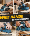 Three And One Quarter Inch Electric Hand Planer 16000RPM used for wood processing, house construction, countertop fabrication