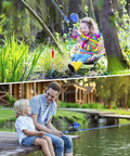 Kids using Kids Telescopic Fishing Rod And Spincast Reel Combo Kit For Boys And Girls All In One Totally Portable Fishing Set