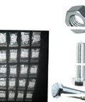 Pro Grade 10.9 Metric Bolt And Hex Head Screw Assortment Kit M6 1.0 M8 1.25 M10 1.5 With 2400 Pieces for DIY Projects and Professional Installations