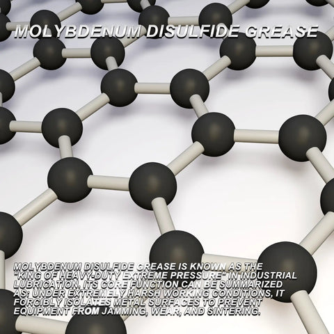 Molybdenum disulfide molecular structure for Heavy Duty Moly Grease With Five Percent Molybdenum Disulfide Lubricant For High Temperature Use Anti Seize NLGI Two 50 Grams Protects Wheel Bearings CV Joints Axles Trucks And Machinery From Friction And Shock Load