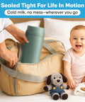 Portable Breast Milk Cooler Keeps Pumped Milk Chilled For Thirty Hours Straight Up No Fridge Required Bpa Free Insulated Baby Bottle Tote with toddler and toy
