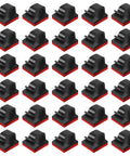 Stick On Cable Clips 30 Pack Black Adhesive Cord Organizer For Desk And Office Use Wire Clips Cable Holder in grid layout