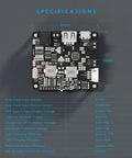 MPPT Solar Charge Controller With 65W PD QC Fast Charge, Type C Fast Charging circuit board specifications.
